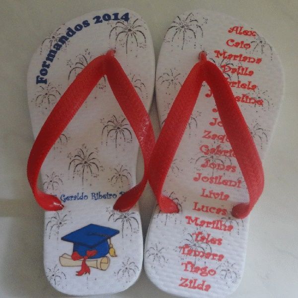 Chinelos Personalizados para Formatura Modelo 7