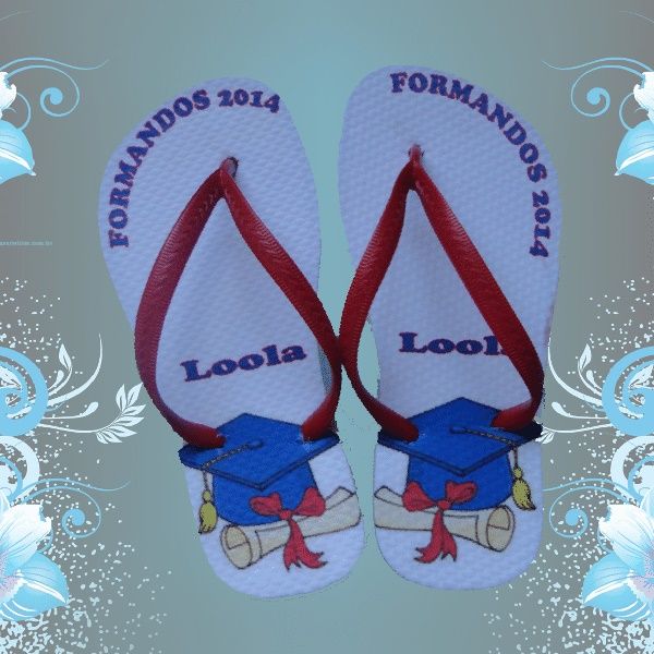 Chinelos Personalizados para Formatura modelo 1