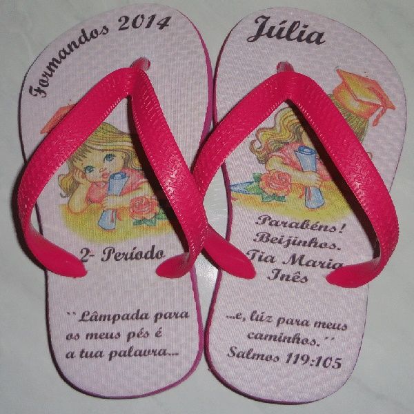 Chinelos Personalizados para Formatura modelo 2