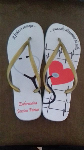 Chinelos personalizados para formatura